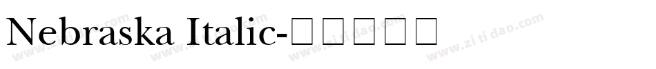 Nebraska Italic字体转换